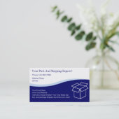 Visitekaartjes verpakken en verzenden (Staand voorkant)