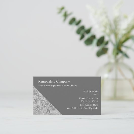 Visitekaartjes verwijderen (Staand voorkant)