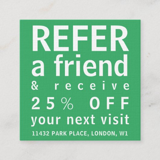 Visitekaartjes - Verwijs een Groen Licht van de Vr (Voorkant)