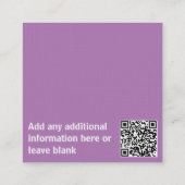 Visitekaartjes - Verwijs een Vriend Paars (Achterkant)