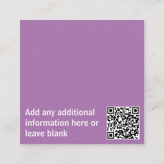 Visitekaartjes - Verwijs een Vriend Paars (Achterkant)