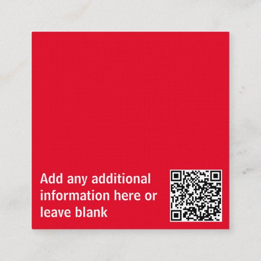 Visitekaartjes - Verwijs naar een Vriend Rood (Achterkant)