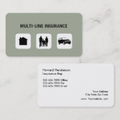 Visitekaartjes verzekeringsagent (Voorkant / Achterkant)