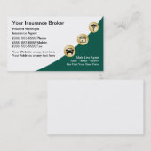 Visitekaartjes verzekeringsmakelaar (Voorkant / Achterkant)