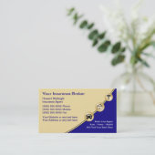 Visitekaartjes verzekeringsmakelaar (Staand voorkant)