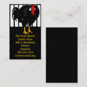 Visitekaartjes Victoriaans Houtsnede Haan (Voorkant / Achterkant)