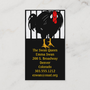 Visitekaartjes Victoriaans Houtsnede Haan