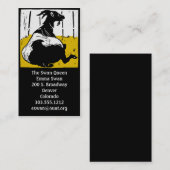 Visitekaartjes Victoriaans houtsnip geit (Voorkant / Achterkant)