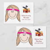 Visitekaartjes, Visitekaartjes van haircuts voor k (Voorkant / Achterkant)