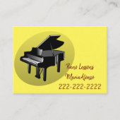 Visitekaartjes, Visitekaartjes van piano-les (Voorkant)