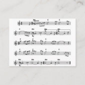 Visitekaartjes, Visitekaartjes van piano-les (Achterkant)