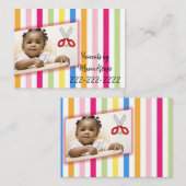 Visitekaartjes, Visitekaartjes voor kinderkapsel (Voorkant / Achterkant)