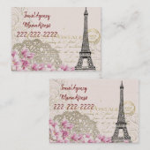 Visitekaartjes, Visitekaartjes voor reisbureaus (Voorkant / Achterkant)