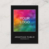 Visitekaartjes Voeg de Moderne Verticale Logo van  (Voorkant)