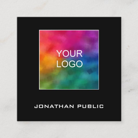 Visitekaartjes Voeg toe uploaden Uw Logo Moderne V (Voorkant)