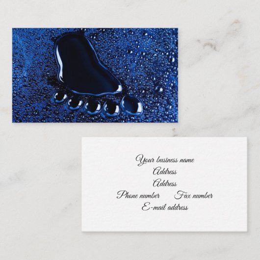 Visitekaartjes voet (Voorkant / Achterkant)