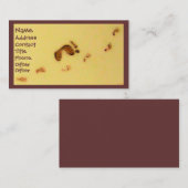 Visitekaartjes voetafdrukken (Voorkant / Achterkant)