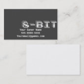 visitekaartjes voor 8-bits videogames (Voorkant / Achterkant)