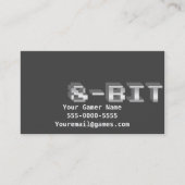 visitekaartjes voor 8-bits videogames (Voorkant)