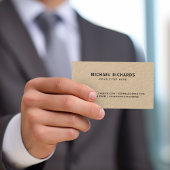 Visitekaartjes voor aangepast logo Kraft-papier