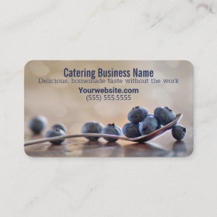 Visitekaartjes voor aangepaste catering, vers