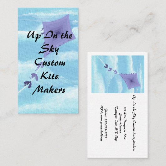 visitekaartjes voor Aangepaste mijtmakers (Voorkant / Achterkant)