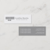 Visitekaartjes voor aangepaste rechtbank (Voorkant / Achterkant)