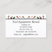 Visitekaartjes voor aangepaste tools en apparatuur (Voorkant)