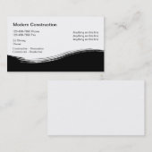 Visitekaartjes voor aannemers in de bouwsector (Voorkant / Achterkant)