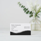 Visitekaartjes voor aannemers in de bouwsector (Staand voorkant)