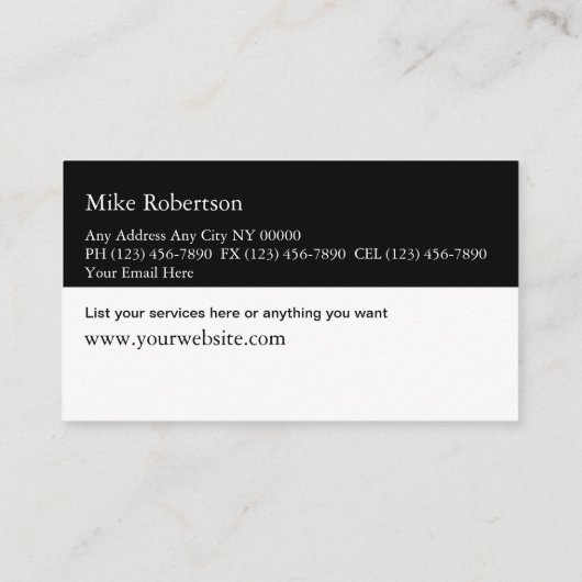 Visitekaartjes voor aanpassing verzekeringsschaden (Achterkant)