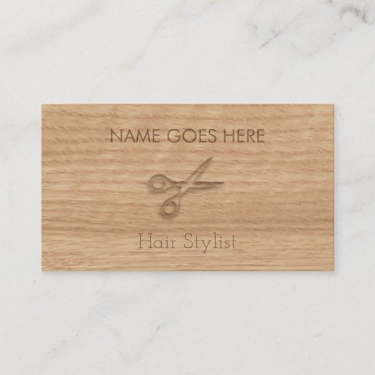 visitekaartjes voor aanraakhout (Voorkant)