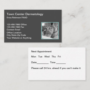 Visitekaartjes voor aanstelling van dermatoloog