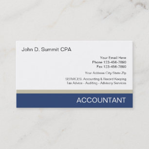 Visitekaartjes voor accountants