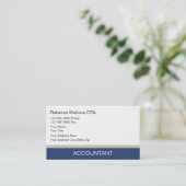 Visitekaartjes voor accountants (Staand voorkant)