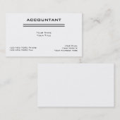 Visitekaartjes voor accountants (Voorkant / Achterkant)