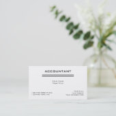Visitekaartjes voor accountants (Staand voorkant)