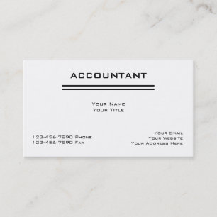 Visitekaartjes voor accountants