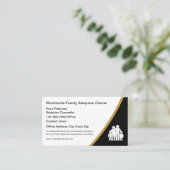 Visitekaartjes voor adoptiediensten voor gezinnen (Staand voorkant)