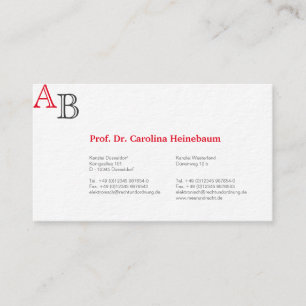 Visitekaartjes voor Advocaat