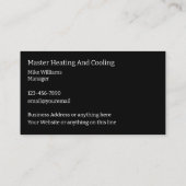 Visitekaartjes voor airconditioning (Achterkant)