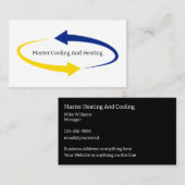 Visitekaartjes voor airconditioning (Voorkant / Achterkant)