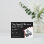 Visitekaartjes voor airconditioningverwarming (Staand voorkant)