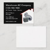 Visitekaartjes voor airconditioningverwarming (Voorkant / Achterkant)