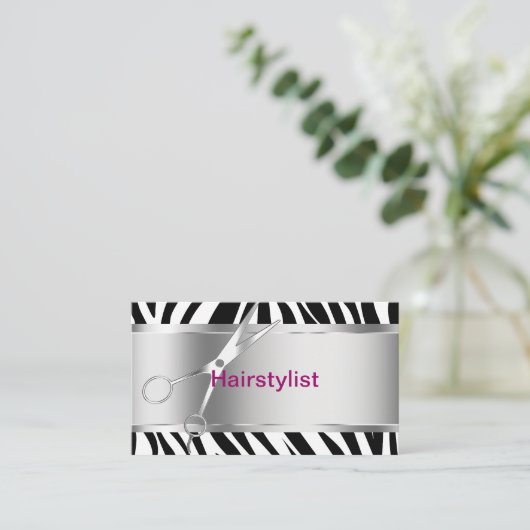 Visitekaartjes voor airdresser (Staand voorkant)