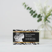 Visitekaartjes voor airdresser afsprakenkaartje (Staand voorkant)