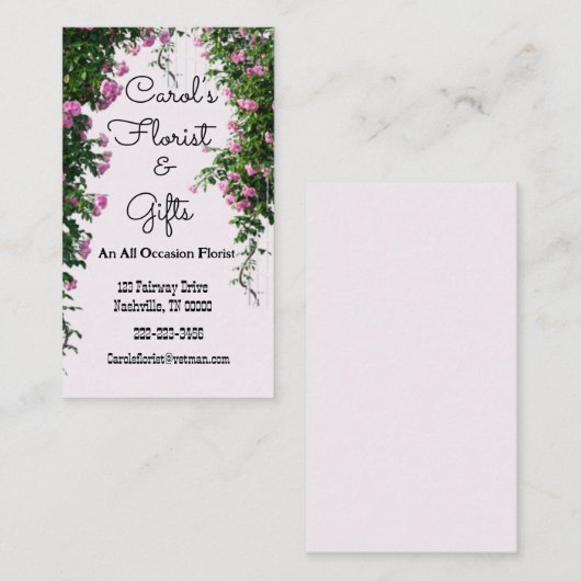 Visitekaartjes voor alle gelegenheidsflessen (Voorkant / Achterkant)