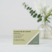 Visitekaartjes voor allerergisten (Staand voorkant)