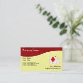 Visitekaartjes voor ambulancediensten (Staand voorkant)