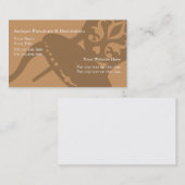 Visitekaartjes voor Antiek meubelen (Voorkant / Achterkant)